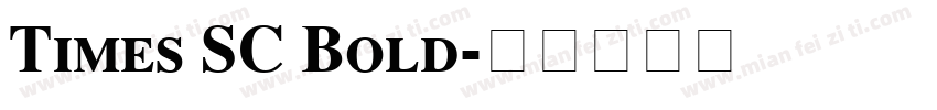 Times SC Bold字体转换